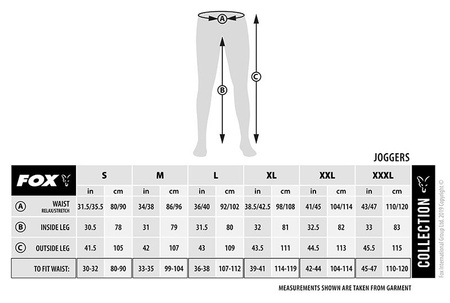 CCL017 SPODNIE Fox Collection Orange &amp; Black Joggers XXL