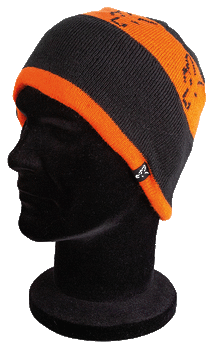 CPR993 FOX CZAPKA Black &amp; Orange Beanie