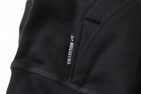 CCL001 BLUZA Fox Collection Orange &amp; Black Hoodie S 