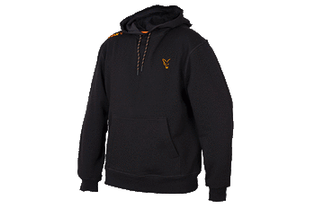 CCL001 BLUZA Fox Collection Orange &amp; Black Hoodie S 