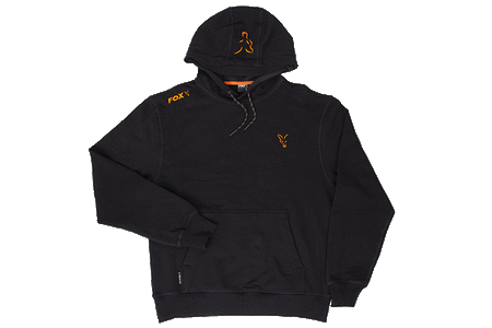 CCL001 BLUZA Fox Collection Orange &amp; Black Hoodie S 
