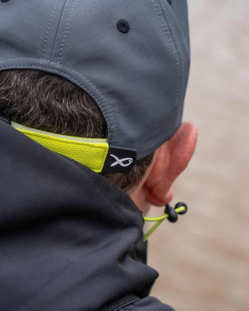 GHH006  Matrix Czapka Hex Print Baseball Cap  - Black