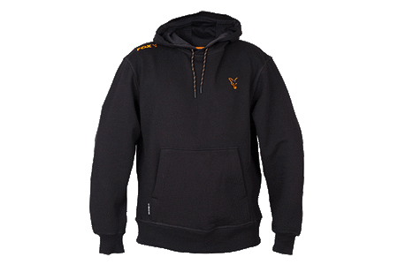 CCL001 BLUZA Fox Collection Orange &amp; Black Hoodie S 