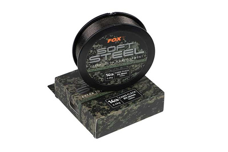 CML203 FOX ŻYŁKA Soft Steel Fleck Camo Mono 24lb (10.9kg) 0.40mm x 1000m
