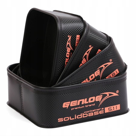 GENLOG ZESTAW  6 POJEMNIKÓW EVA SOLID BASE CARBON