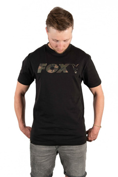 CFX021 Fox t-shirt Black/Camo Chest Print T-Shirt L