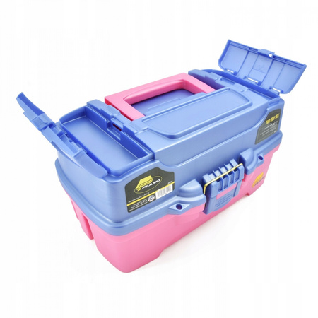 PLANO Skrzynka 2 TRAY PERIWINKLE RÓŻOWA 