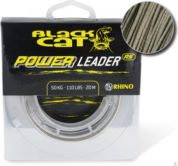 2342100 Plecionka przyponowa Black Cat Power Leader 1,20mm 20m 100 kg