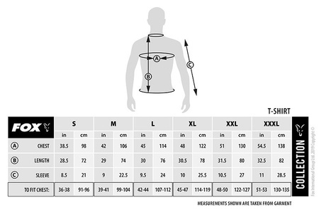 CCL061 T-SHIRT FOX COLLECTION ORANGE &amp; BLACK T-SHIRT S