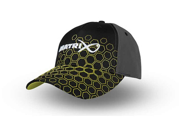 GHH006  Matrix Czapka Hex Print Baseball Cap  - Black