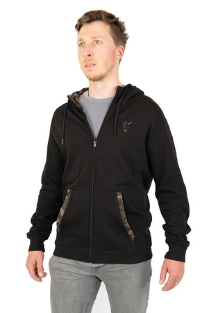 CFX138 FOX BLUZA LW BLACK/CAMO ZIP HOODY XXL