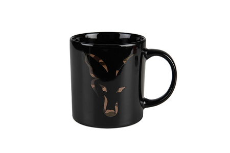 CCW024 FOX KUBEK BLACK &amp; CAMO HEAD CERAMIC MUG