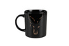 CCW024 FOX KUBEK BLACK &amp; CAMO HEAD CERAMIC MUG