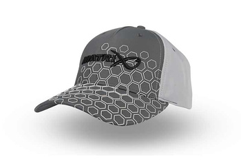 GHH007 Matrix Czapka Hex Print Baseball Cap  Grey