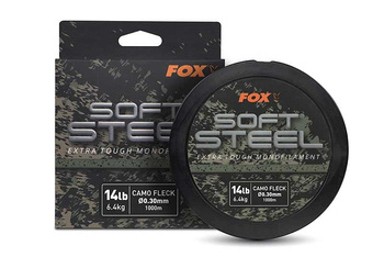 CML201 FOX ŻYŁKA Soft Steel Fleck Camo Mono 18lb (8.2kg) 0.35mm x 1000m