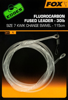 CAC717 FOX EDGES™ FLUOROCARBON FUSED LEADERS KWIK CHANGE 115cm