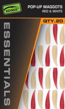 CAC858  FOX Pop Up Maggots x 20 (10 red,10 white