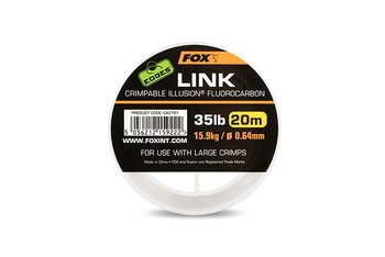 CAC789 FOX EDGES LINK ILLUSION FLUROCARBON 25lb/0.53mm