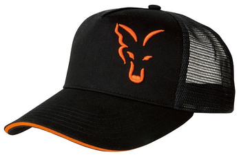CPR924 CZAPKA Fox Black &amp; Orange Trucker Cap 